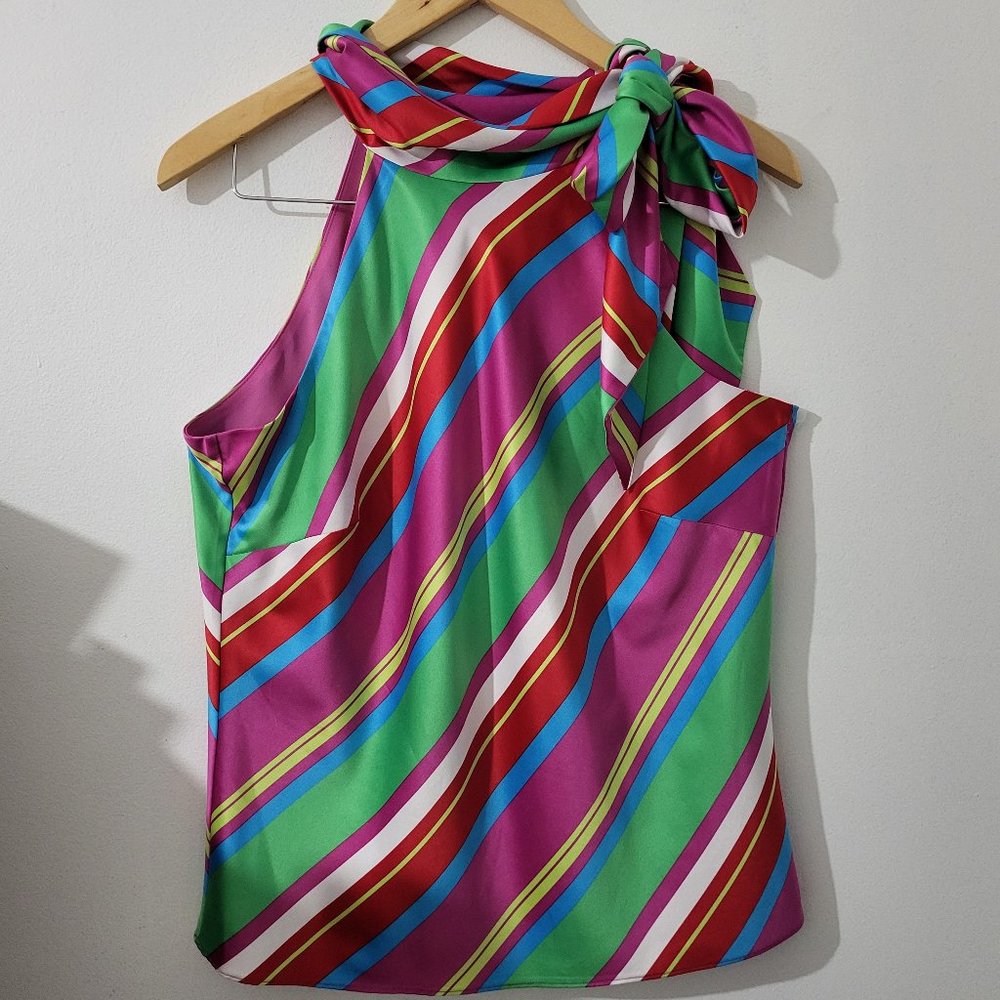 Ralph Lauren Chaps Necktie Halter Top sz 8
